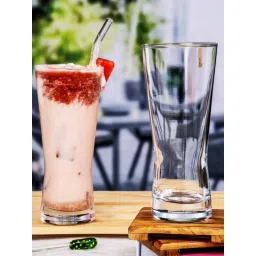 Goodhomes Clear Glass Tumbler Everyday Glasses - Set of 6 (390 ml)-picture-31