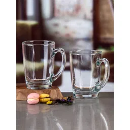 GOODHOMES Set Of 6 Transparent Solid Glass Transparent Coffee Mugs-picture-30
