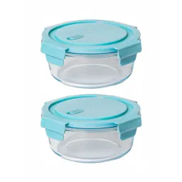 Goodhomes Solid Clear Glass 2 Containers-picture-12