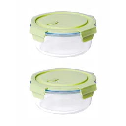 Goodhomes Solid Clear Glass 2 Containers image 1