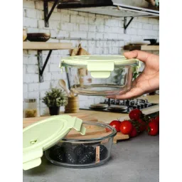 Goodhomes Solid Clear Glass 2 Containers image 2