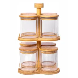 Goodhomes Solid Clear Glass 9 Pieces Containers-picture-16