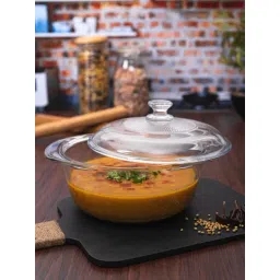 Goodhomes Transparent Glass Casserole with Lid-picture-39