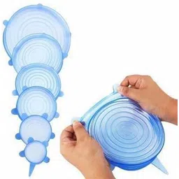 goodmarts Silicone Stretchable Lids, Durable & Eco-Friendly Elastic Lids Reusable 2.6 inch, 3.5 inch, 4.3 inch, 5.5 inch, 6.3 inch, 7.3 inch Lid Set-picture-22