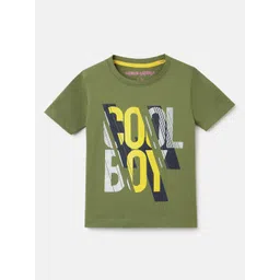 Googo Gaaga Boys Typography Printed Round Neck Short Sleeves Cotton T-shirt-picture-14