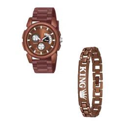 Gopal Shopcart Men Analogue Watch with Bracelet J16 BROAeviyo D NEW PU K Bracelet-picture-41