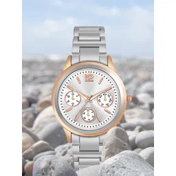 Gopal Shopcart Unisex Dial & Steel Bracelet Style Straps Analogue Watch NK 317RG Silver-picture-14