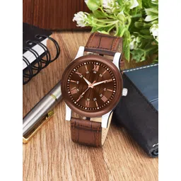 Gopal Shopcart Unisex Dial & Textured Straps Analogue Watch B9050 BRO1016 Aeviyo Silm L-picture-32