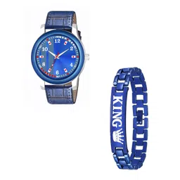 Gopal Shopcart Unisex Pack of 2 Analogue Watch B9050 BLUPATA Aeviyo S L K-picture-10