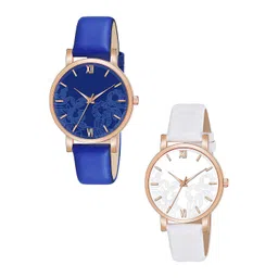 Gopal Shopcart Unisex Pack Of 2 Analogue Watch C36RG BLU WH R1 L-picture-14