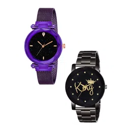 Gopal Shopcart Unisex Pack Of 2 Analogue Watch GR_379_Purple_4_Prizam_King-picture-19