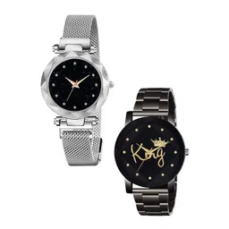 Gopal Shopcart Unisex Pack Of 2 Analogue Watch GR_379_Silver_12_Prizam_King-picture-30
