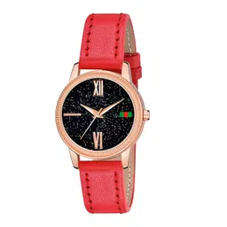 Gopal Shopcart Unisex Pack Of 2 Embellished Analogue Watch C25RG Roman MRO RED L-picture-25