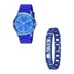 Gopal Shopcart Unisex Printed Regular Analogue Watch Comes With Bracelet - Aeviyo 1001BLU-picture-11