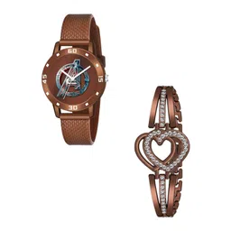 Gopal Shopcart Unisex Round Dial Analogue Watch With Bracelet Aevenger BRO L & H-picture-42