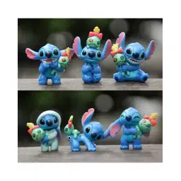 gopalvilla Pack of 6 Disney Stitch Doll Mini Figurine Decoration-picture-53