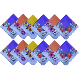 Gopika Women'S Floral Multicolor 100% Pure Cotton ["Multicolor"] Handkerchief-picture-28
