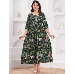 Gora Laxmi Women Green Kurtas-picture-17