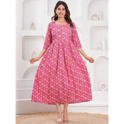 Gora Laxmi Women Peach Kurtas-picture-22