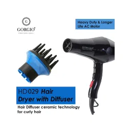 Gorgio Professional Premium AC Motor With Cool Shot HairDryer HD 029(Unisex ,2 Heat 2speed setting)-picture-26