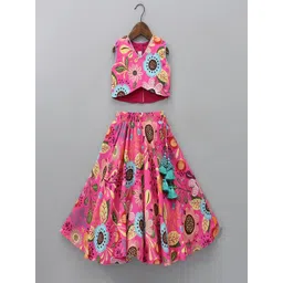 GORLYA Girls Printed Ready to Wear Lehenga &-picture-47