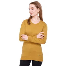 GOSHA & MAU Round Neck Long Sleeves Acrylic Pullover-picture-40