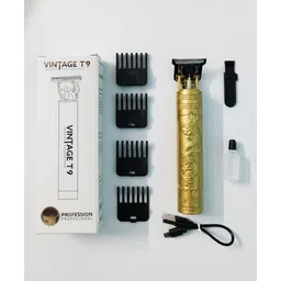 GOSHI MART T9 Vintage USB Rechargeable Cordless Electric Beard Trimmer Hair Clippers Trimmer 240 min Runtime 4 Length Settings-picture-17