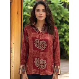 GoSriKi Print Ethnic Top-picture-26