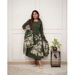 gosriki Women Floral Anarkali Kurta Set-picture-51