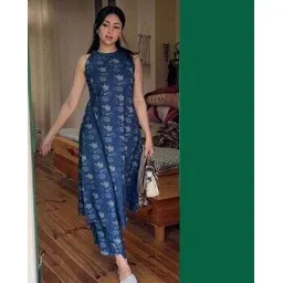 gosriki Women Floral Print A-Line Kurta Set-picture-49