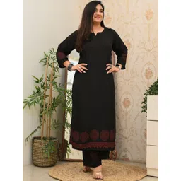 GoSriKi Women Printed Regular Kurta with Palazzos-image-15