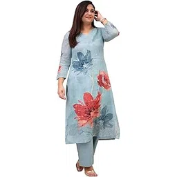 gosriki Women's Rayon Viscose Straight Printed Kurta with Pant-picture-38
