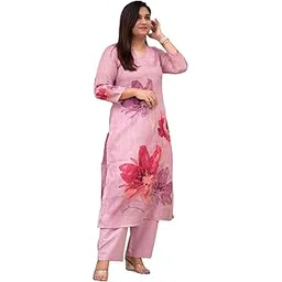 gosriki Women's Rayon Viscose Straight Printed Kurta with Pant-picture-25