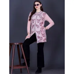 Gouri Women Floral Printed Woollen Cardigan-picture-14