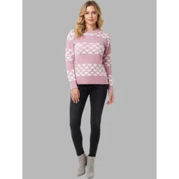 Gouri Women Printed Woollen Pullover-picture-27