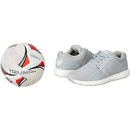 gowin Unisex-Adult Sports Training Shoe Thrust Grey Size 6 with Triumph Handball Rubberised Junior-picture-38