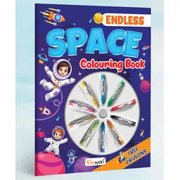 GOWOO Endless Space Colouring Book With Crayons| Cosmic Color Chronicles: Space Adventures-picture-27