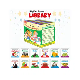 gowoo My First Picture Library Box Of 12 (Pre-School Books) | Gift Set For Kids in Green : Kids Educational Board Book, Preschool Kids Books, Educational Board Book Collection-picture-18