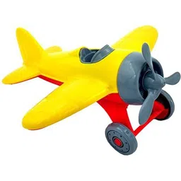 goyal's ingo Airplane Non Electric, No Metal Axle, No Nut Used Safe Toy for Kids-Yellow-picture-15