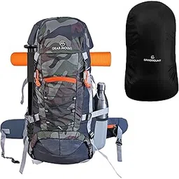 grabmount Travel Backpack for Hiking Trekking Bag Adventure Camping Rucksack Rain Cover/laptop, Shoe Compartment (Army)-picture-27