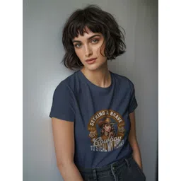 GRACE & JACK Typography Printed Round Neck Puff Print Regular Fit T-shirt-picture-27