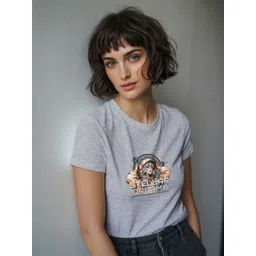 GRACE & JACK Typography Printed Round Neck Puff Print Regular Fit T-shirt-picture-16