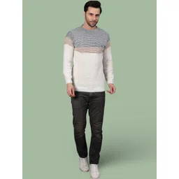 GRACIT Men Colourblocked Woollen Pullover-picture-28