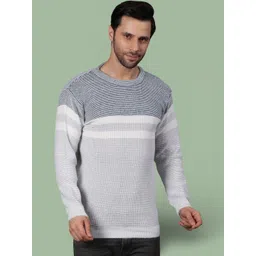 GRACIT Men Colourblocked Woollen Pullover-picture-31