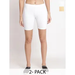 GRACIT Women Pack Of 2 Skinny Fit Cycling Sports Shorts-picture-31