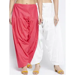 GRACIT Women Pack Of 2 Solid Cotton Salwars-picture-20