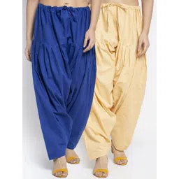 GRACIT Women Pack Of 2 Solid Cotton Salwars-picture-29