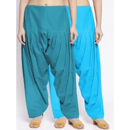 GRACIT Women Pack Of 2 Solid Cotton Salwars-picture-24