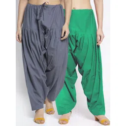 GRACIT Women Pack of 2 Solid Regular Fit Cotton Salwars-picture-33