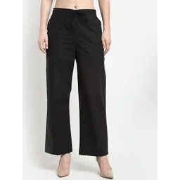GRACIT Women Pure Cotton Parallel Trousers-picture-35